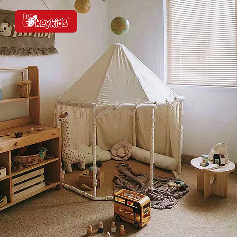 2024 Popular Indoor Portable Kids Octagonal Castle Play Tent For Home Decor W08L138