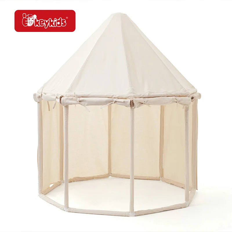 2024 Popular Indoor Portable Kids Octagonal Castle Play Tent For Home Decor W08L138